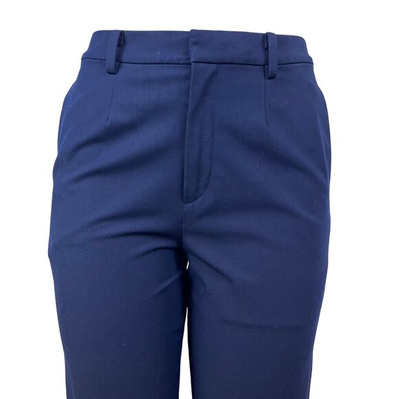 Uniqlo Navy Women's Slim Fit Cropped Dress Pants Size S - Picture 4 of 9
